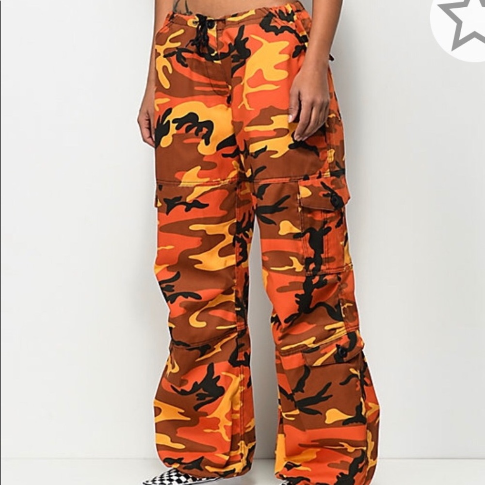 Orange Camo Pants